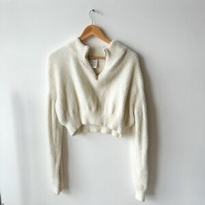 Girl crush soft half zip sweater